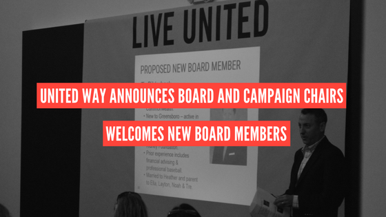 New Board and Chairs | United Way of Greater Greensboro